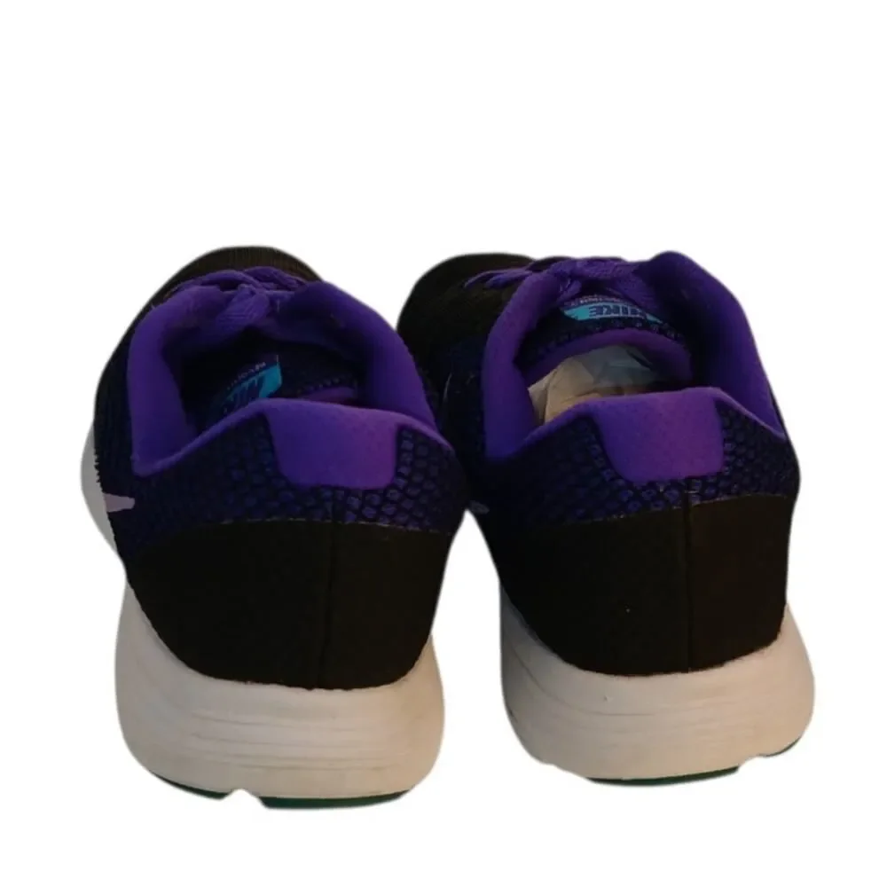 NIKE REVOLUTION 3 Women's Black & Purple Athletic Running Sneakers - Size: 9.5